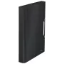 Leitz carpeta de concierto ampliable PP, A4, polipropileno (PP), negro, 250 hojas, 80 g/m², 6 compartimentos