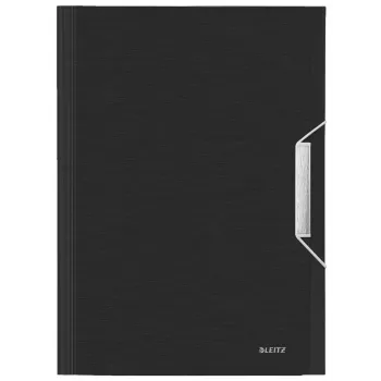 Leitz carpeta de concierto ampliable PP, A4, polipropileno (PP), negro, 250 hojas, 80 g/m², 6 compartimentos