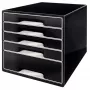 Leitz Desk Cube 5 cajones, 5 cajones, plástico, negro, 1 ud., 270 mm, 287 mm