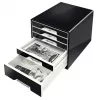 Leitz Desk Cube 5 cajones, 5 cajones, plástico, negro, 1 ud., 270 mm, 287 mm