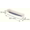 Esselte 5258-10-01 bandeja de almacenamiento rectangular acrilonitrilo butadieno estireno (ABS) gris, blanco