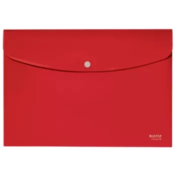 Leitz carpeta de documentos Recycle, carpeta de solapa, A4, polipropileno (PP), rojo, horizontal, 60 hojas