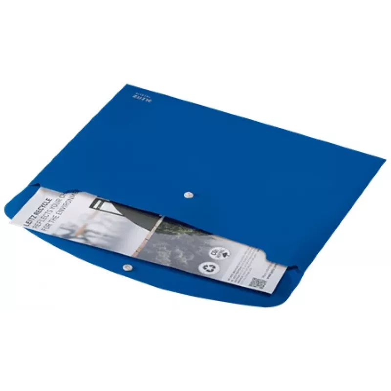 Leitz carpeta de documentos Recycle, carpeta de solapa, A4, polipropileno (PP), azul, horizontal, 60 hojas