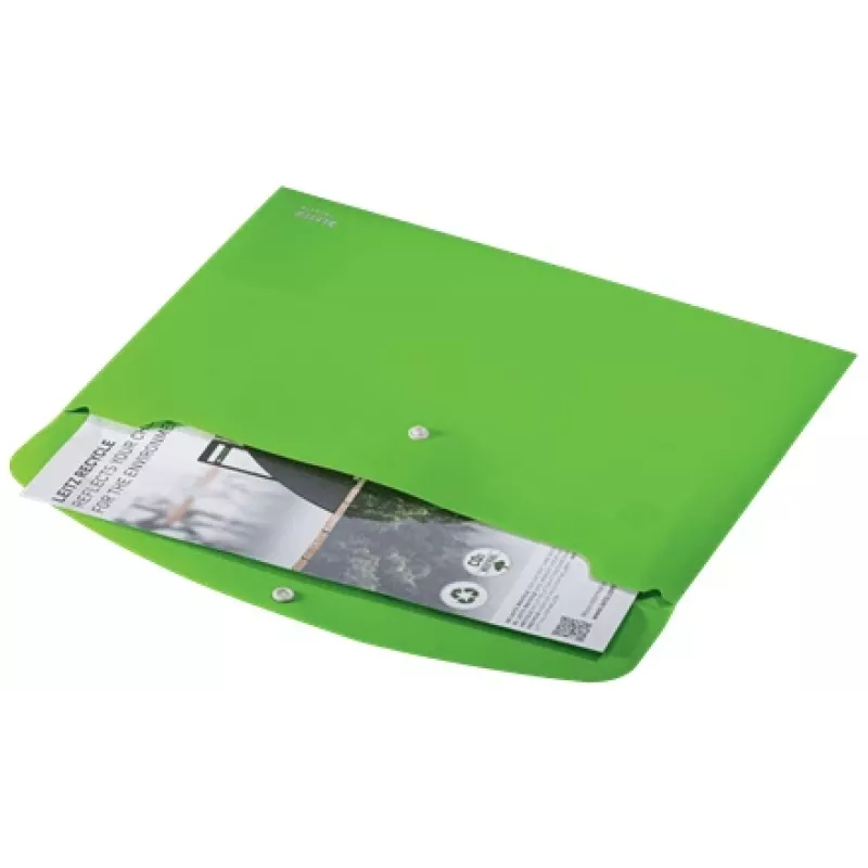 Leitz carpeta de documentos Recycle, carpeta de solapa, A4, polipropileno (PP), verde, horizontal, 60 hojas