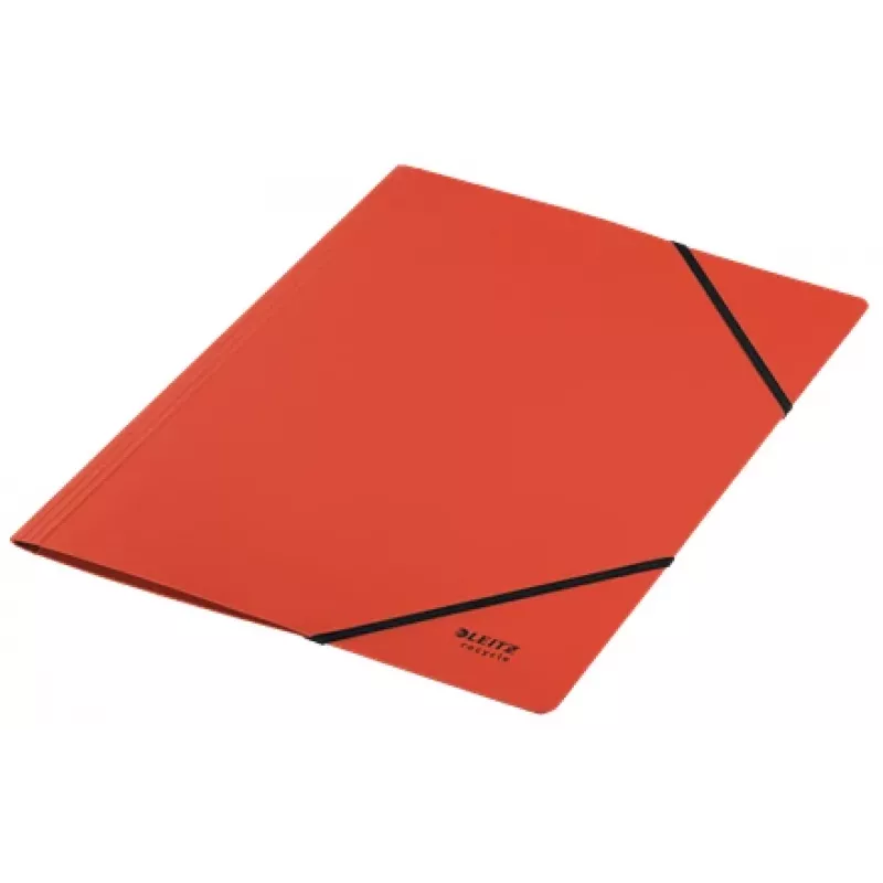 Leitz carpeta de cartón Recycle con gomas, carpeta tradicional, A4, cartón, rojo, horizontal/vertical, 250 hojas