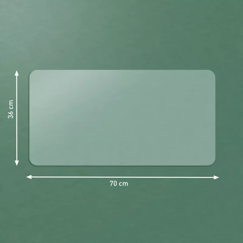 Leitz alfombrilla de escritorio grande transparente, transparente, policloruro de vinilo (PVC), 360 mm, 700 mm, 1 mm, 300 g