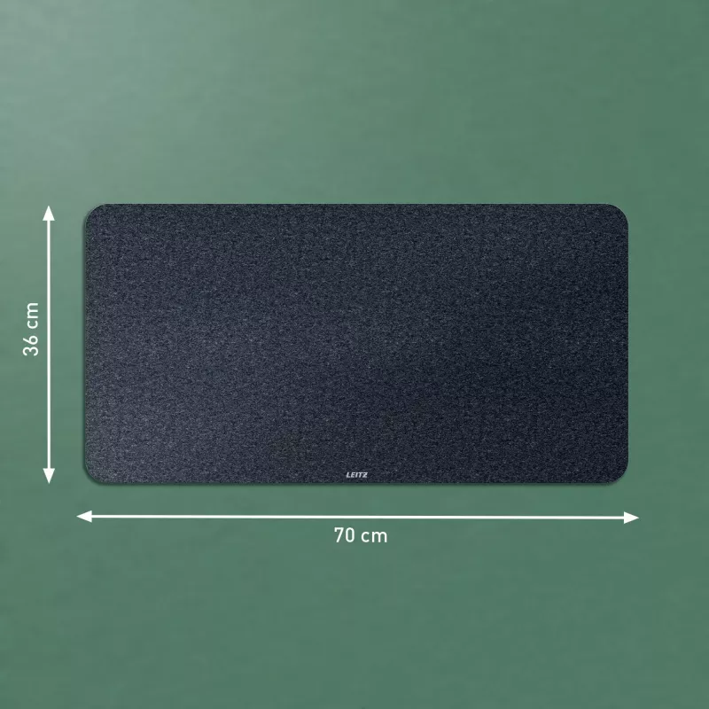 Leitz alfombrilla de escritorio grande de fieltro, gris oscuro, fieltro, 360 mm, 700 mm, 3 mm, 400 g
