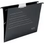 Leitz Alpha® carpeta colgante de cartón Recycle, A4, negro, cartón, 80 g/m², 150 hojas, 348 mm