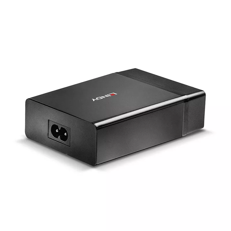 Cargador inteligente Lindy 4 puertos USB Type C y A con Power Delivery, 72W