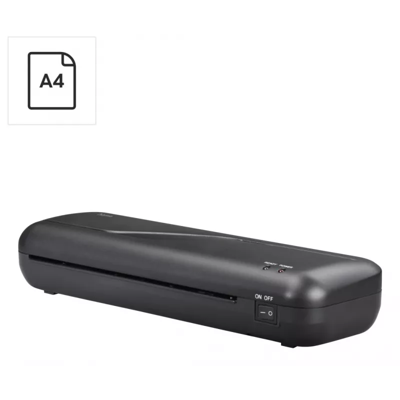 Plastificadora térmica HAMA 00050573 — ancho máximo de plastificado 230 mm, precalentamiento 3 min, negro