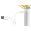 Ventilador de mano Unold Breezy 86610, blanco/amarillo