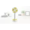 Ventilador de mano Unold Breezy 86610, blanco/amarillo