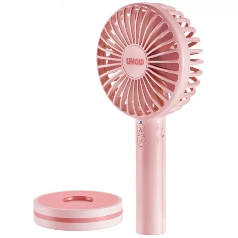 Ventilador de mano Unold Breezy 86614, rosa