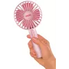 Ventilador de mano Unold Breezy 86614, rosa