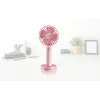 Ventilador de mano Unold Breezy 86614, rosa