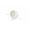 Ventilador personal compacto Unold Breezy Bowl 86670, crema