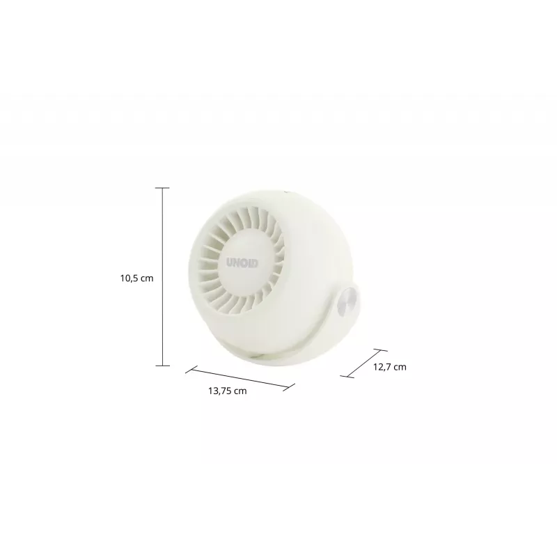 Ventilador personal compacto Unold Breezy Bowl 86670, crema