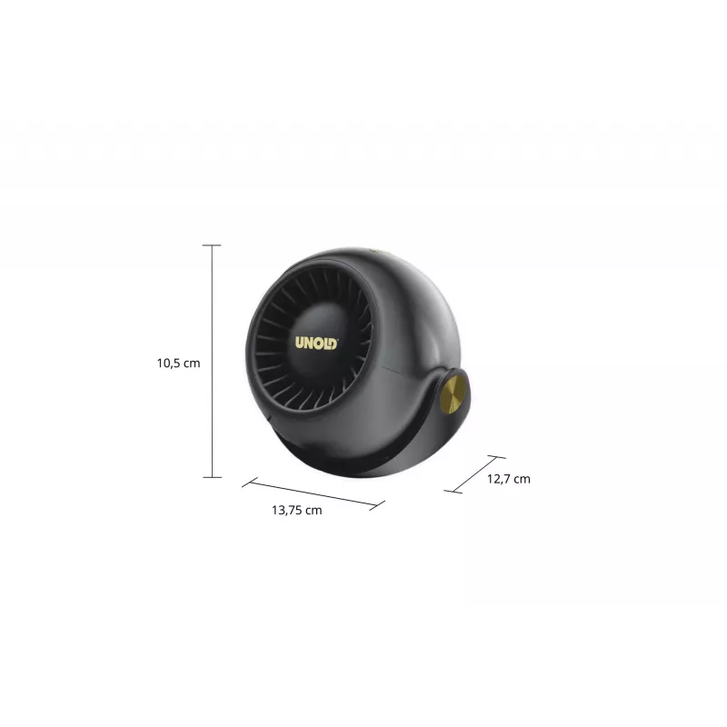 Ventilador personal compacto Unold Breezy Bowl 86675, negro