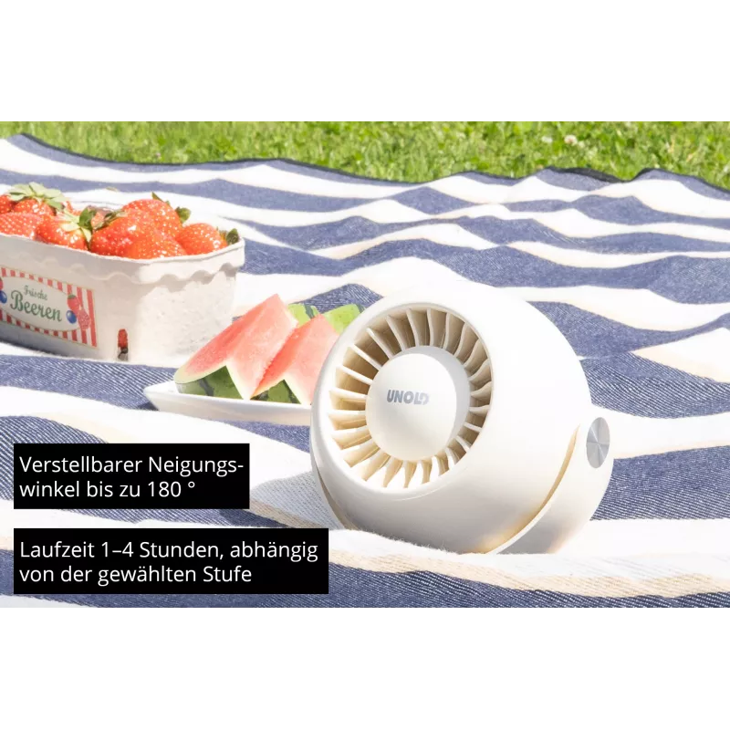 Ventilador personal compacto Unold Breezy Bowl 86675, negro