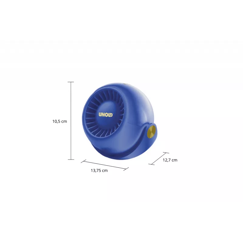 Ventilador personal compacto Unold Breezy Bowl 86679, negro/azul