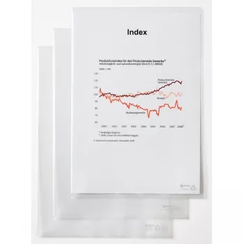 Carpeta de documentos Rexel - estándar, A4, PVC, transparente, 229 mm, 318 mm, 20 mm