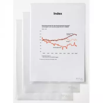 Carpeta de documentos Rexel - estándar, A4, PVC, transparente, 229 mm, 318 mm, 20 mm