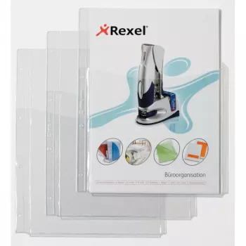 Fundas Rexel Extraklasse con cubierta frontal, 210 x 297 mm (A4), transparente, policloruro de vinilo, 0,18 mm, 220 mm, 318 mm