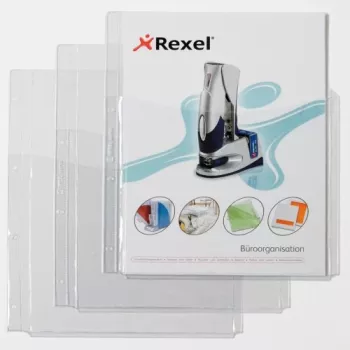 Fundas Rexel Extraklasse con cubierta frontal, 210 x 297 mm (A4), transparente, policloruro de vinilo, 0,18 mm, 220 mm, 318 mm