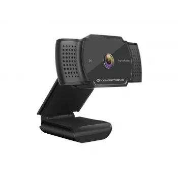 Webcam Conceptronic AMDIS 2K Super HD con autofoco y micrófono