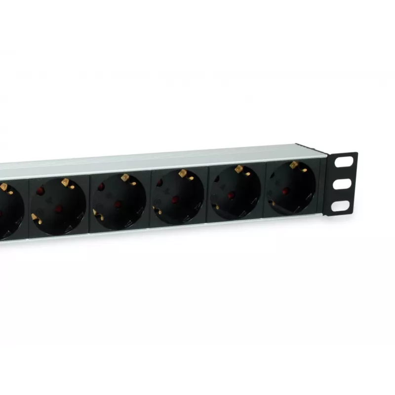 Regleta de enchufes alemanes Equip de 7 tomas con protección contra sobretensiones e interruptor