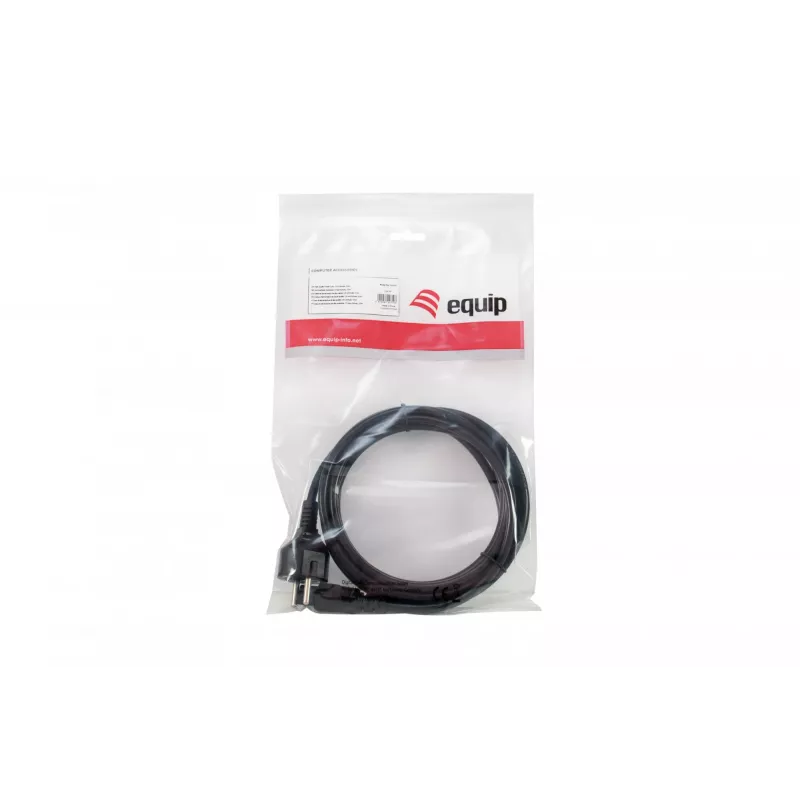 Cable de alimentación de alta calidad Equip, C5 a Schuko, 3,0m, 3 m, conector hembra C5, CEE7/7, H05VV-F3G, 250 V, 2,5 A