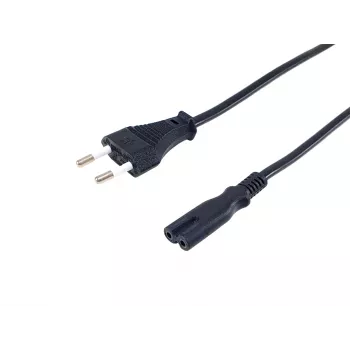 Cable de alimentación de alta calidad Equip, C7 a euro de 2 polos, 3,0 m, 3 m, 2 polos, conector hembra C7, H03VVH2-F, 250 V, 2,5 A