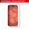 Protector de pantalla e.v.i. Displex iPhone 17 Pro Premium con ayuda de montaje – resistente a arañazos, transparente/negro