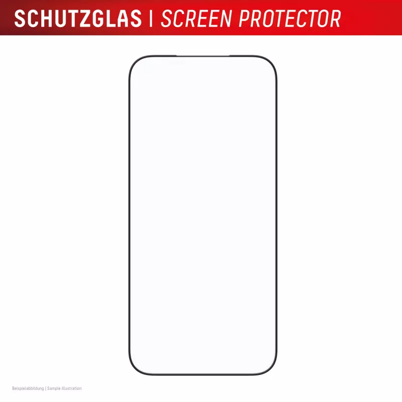 Protector de pantalla e.v.i. Displex Premium para iPhone 17 Pro Max con Mount Master (resistente a arañazos y suciedad, transparente/negro)