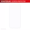 Protector de pantalla y funda e.v.i. Displex para Apple iPhone 17, cristal templado, transparente, aplicación en seco, resistente a arañazos