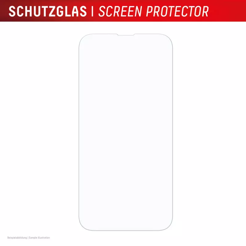 Protector de pantalla de cristal templado Displex (10H) e.v.i. para Apple iPhone 16e/17e — resistente a arañazos, suciedad e impactos, transparente