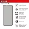 Protector de pantalla de cristal templado Privacy e.v.i. Displex (10H) para Apple iPhone 16e/17e con filtro de privacidad, resistente a impactos y arañazos