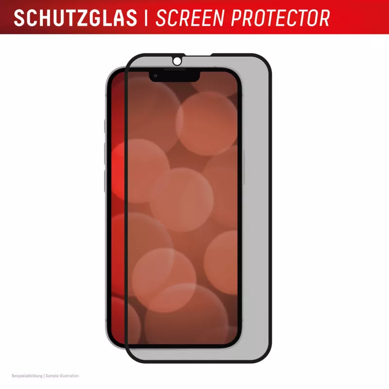 Protector de pantalla de cristal templado Privacy e.v.i. Displex (10H) para Apple iPhone 16e/17e con filtro de privacidad, resistente a impactos y arañazos