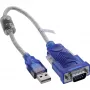 Cable adaptador USB a serie InLine 33304X con ferrita, USB-A a conector macho Sub-D de 9 pines