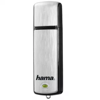 Memoria USB Hama Fancy 128 GB USB Type-A 2.0 Negro, Plata