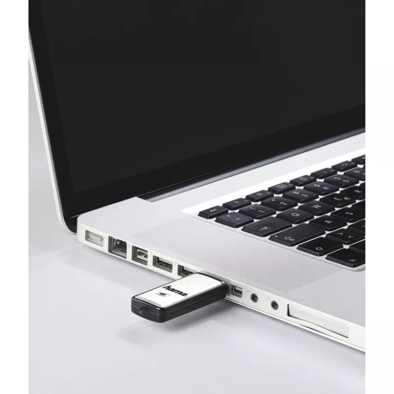 Memoria USB Hama Fancy 128 GB USB Type-A 2.0 Negro, Plata