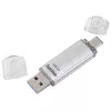 Memoria USB Hama C-Laeta 64 GB USB Type-A / USB Type-C 3.2 Gen 1 (3.1 Gen 1) Plata
