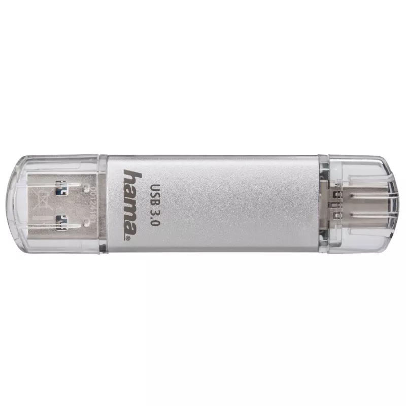 Memoria USB Hama C-Laeta 64 GB USB Type-A / USB Type-C 3.2 Gen 1 (3.1 Gen 1) Plata