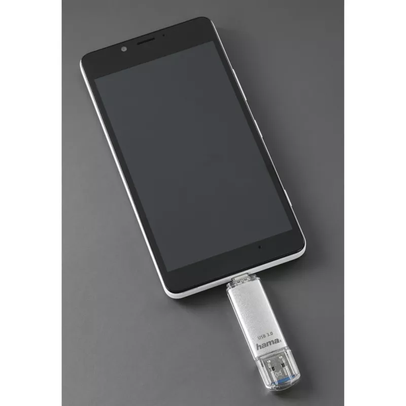 Memoria USB Hama C-Laeta 64 GB USB Type-A / USB Type-C 3.2 Gen 1 (3.1 Gen 1) Plata