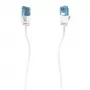 Cable de red flexi-slim Hama Blanco 0,75 m Cat6a U/UTP (UTP)