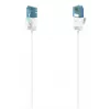 Cable de red flexi-slim Hama Blanco 0,75 m Cat6a U/UTP (UTP)