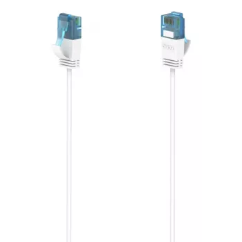 Cable de red flexi-slim Hama Blanco 0,75 m Cat6a U/UTP (UTP)