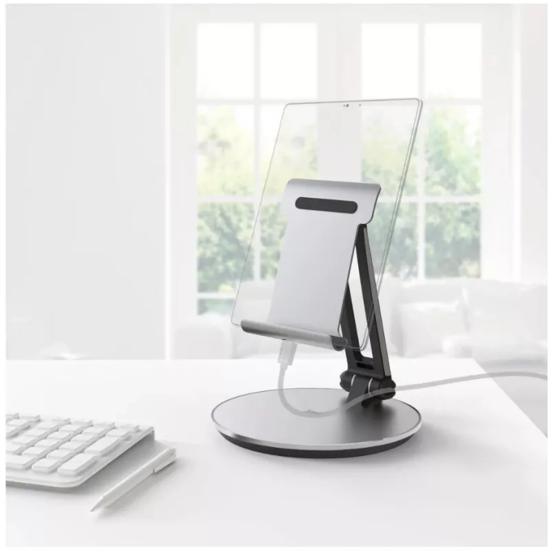 Soporte Hama 00125123 Soporte pasivo Tableta/UMPC Negro, Plata