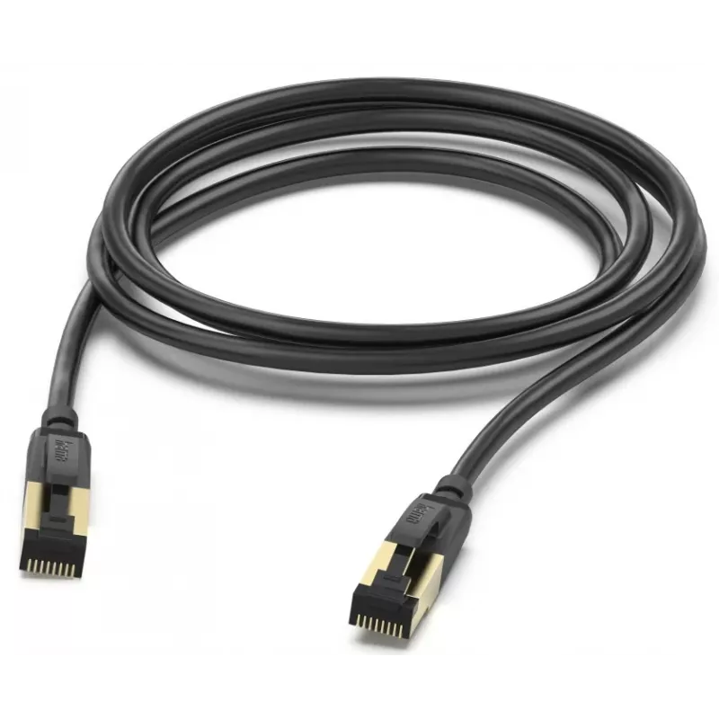 Cable de red Hama 00202002 Negro 3 m Cat8 S/FTP (S-STP)