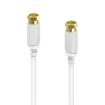 Cable coaxial Hama 00202020 3 m Tipo F Blanco